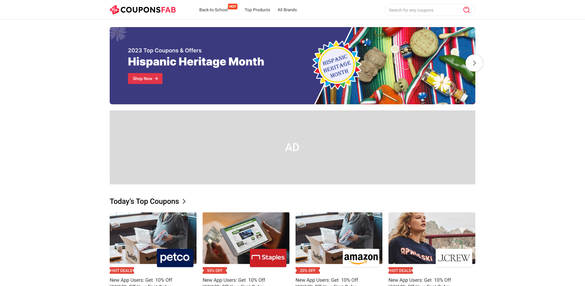 CouponsFab Get Free Coupons logo